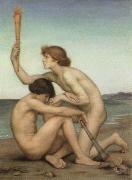 Evelyn De Morgan phosphorus and hesperus oil painting reproduction
